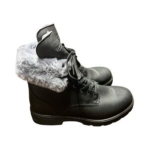Blundstone Women's Leather Thermal Lace Up Boots 1465‎ BLACK US 8.5 NWOB